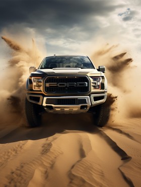 Ford Truck in der Wüste
