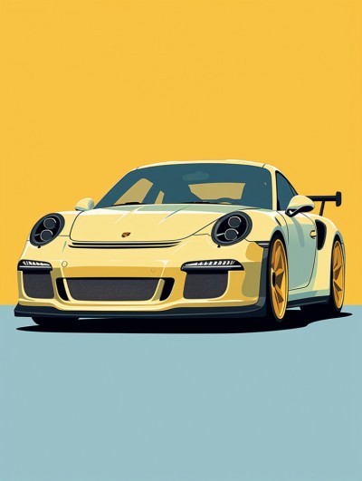 Porsche Auto Kunst