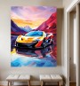 Sportauto McLaren Kunst Berge