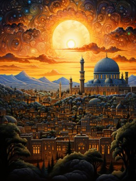 Surreales Bild Jerusalems III
