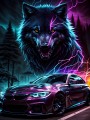 Wolf und Sportauto