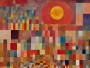 Burg und Sonne - inspiriert von Paul Klee