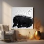 Abstrakte Malerei der schwarze Bär