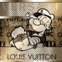 Popeye Pop-Art LV buntes Wandbild Luxus Graffiti