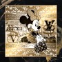 Mini-Mouse Popart LV Gold-Optik Modernes Disney