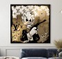 Donald Duck 007 Street-Art Pop-Art Modern Gold-Optik