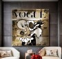 Sylvester & Tweety Pop-Art Wandbild Urban Gold-Optik