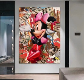 Minimaus Streetart Popart LV Modern Disney Kunst