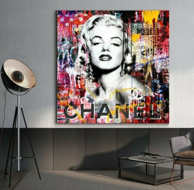 Marilyn Monroe Pop-Art Wandbild Bunt Abstrakt