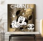 Minni-Mouse Popart LV Bunt Loft Modern Disney Gold-Optik