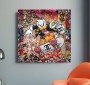 Donald Duck Skateboard Graffiti Street-Art Wandbild