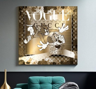 Lv Tom & Jerry Pop-Art Gold-Optik