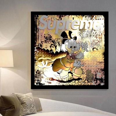 Dagobert Duck Supreme Coco-Chanel Pop Art Goldgelb