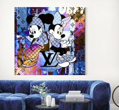 Lv Mickey-Mouse Street-Art Pop-Art Kunst