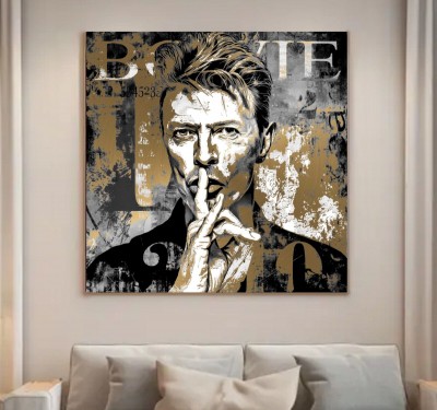 David Bowie Popart Gemälde Abstrakt