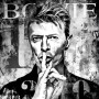 "David Bowie" Popart Gemälde Abstraktes Schwarz-Weiss