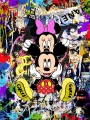 Micky Mini Maus Street-Art Pop-Art Bunt Cartoon