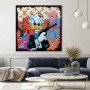 Donald Duck 007 Street-Art Pop-Art Modern Bunt