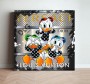 Donald Duck Neffen Disney Pop-Art Wandbild Bunt