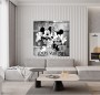 Mini-Mickey-Mouse Popart LV Schwarz-Weiss Cartoon