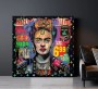 Frida Kahlo Pop-Art LV Buntes Wandbild Urban-Art