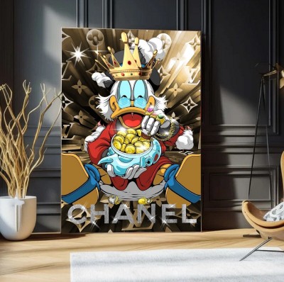 Dagobert Duck Disney Kunst Bunt und Modern