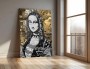 Mona Lisa Pop-Art Schwarz-Weiss Gold-Optik Urban