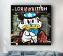 Lv Dagobert Duck Streetart Popart Modern Bunt Usa