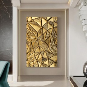 Geometrisch modern Gold-Optik abstrakt