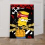 Bart Simpson Streetart Popart Moderne Kunst Bunt