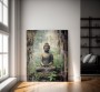 Buddha Feng-Shui Wald Natur Grün Wandbild Kunst