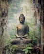 Buddha Feng-Shui Wald Natur Grün Wandbild Kunst