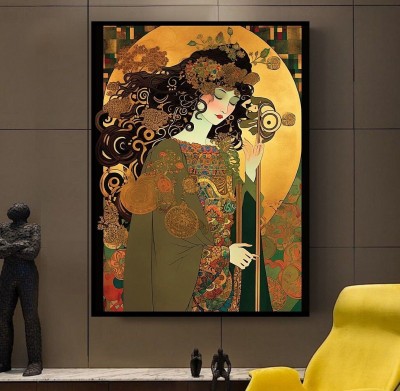 Gustav Klimt Inspiration Jugendstil Gemälde