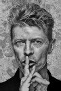 David Bowie Schwarz Weiss Kunstdruck Modern
