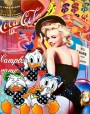 Marilyn-Monroe Disney Pop-Art Graffiti Wandbild