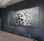 Wandbild Schwarz Weiß 3D Abstrakt Modern Panorama