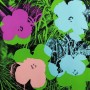 Popart Gemälde Andy Warhol Blumen Blüten Bunt