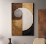 Boho Kunst Abstraktes Wandbild Modern Braun-Töne