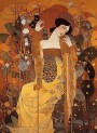 Gustav Klimt Inspiration Jugendstil Gemälde