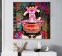 Pink Panther Pop-Art Buntes Wandbild Disney