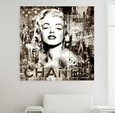 Marilyn Monroe Pop-Art Wandbild Sepia Abstrakt