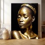 Gold Portrait Frau Afrika