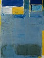 Kreativität Malerei Leinwand Moderne Gelb und Blau Kombiniert