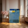 Kreativität Malerei Leinwand Moderne Gelb und Blau Kombiniert