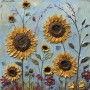 Sonnenblumen Gemälde Kunstdruck