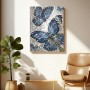 Blauer Schmetterling Leinwand Malerei Poster Wohnzimmer Küche