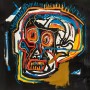 Abstrakte Kunst im Basquiat-Stil Buntes Graffiti modern