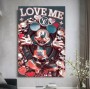 LV Micky-Maus 3D Disney Wandbild Love-me Pop-Art