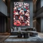 LV Micky-Maus 3D Disney Wandbild Love-me Pop-Art