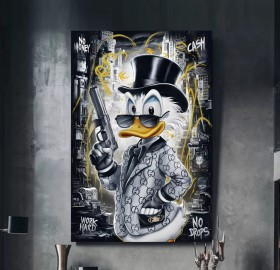 Dagobert-Duck Cartoon Pop-Art Comic Graffiti